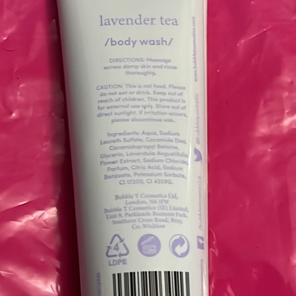 Bubble T Cosmetics Lavender Tea Moisturizing Body Wash Gel 3.38oz/100ml NEW - Picture 6 of 7